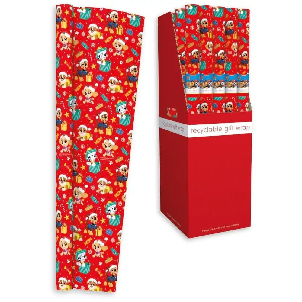 Christmas Wrapping Paper Paw Patrol (50.2x69cm)