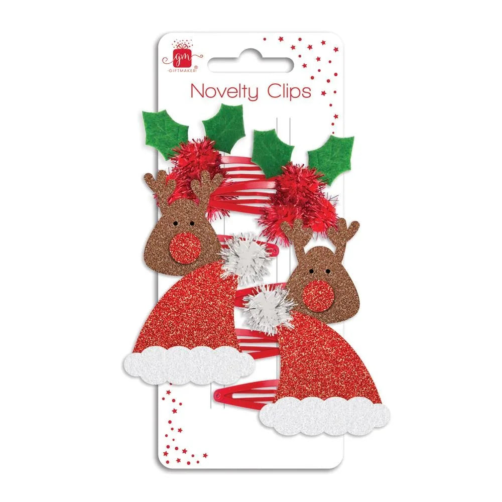 Christmas Hair Clips (Pk3)