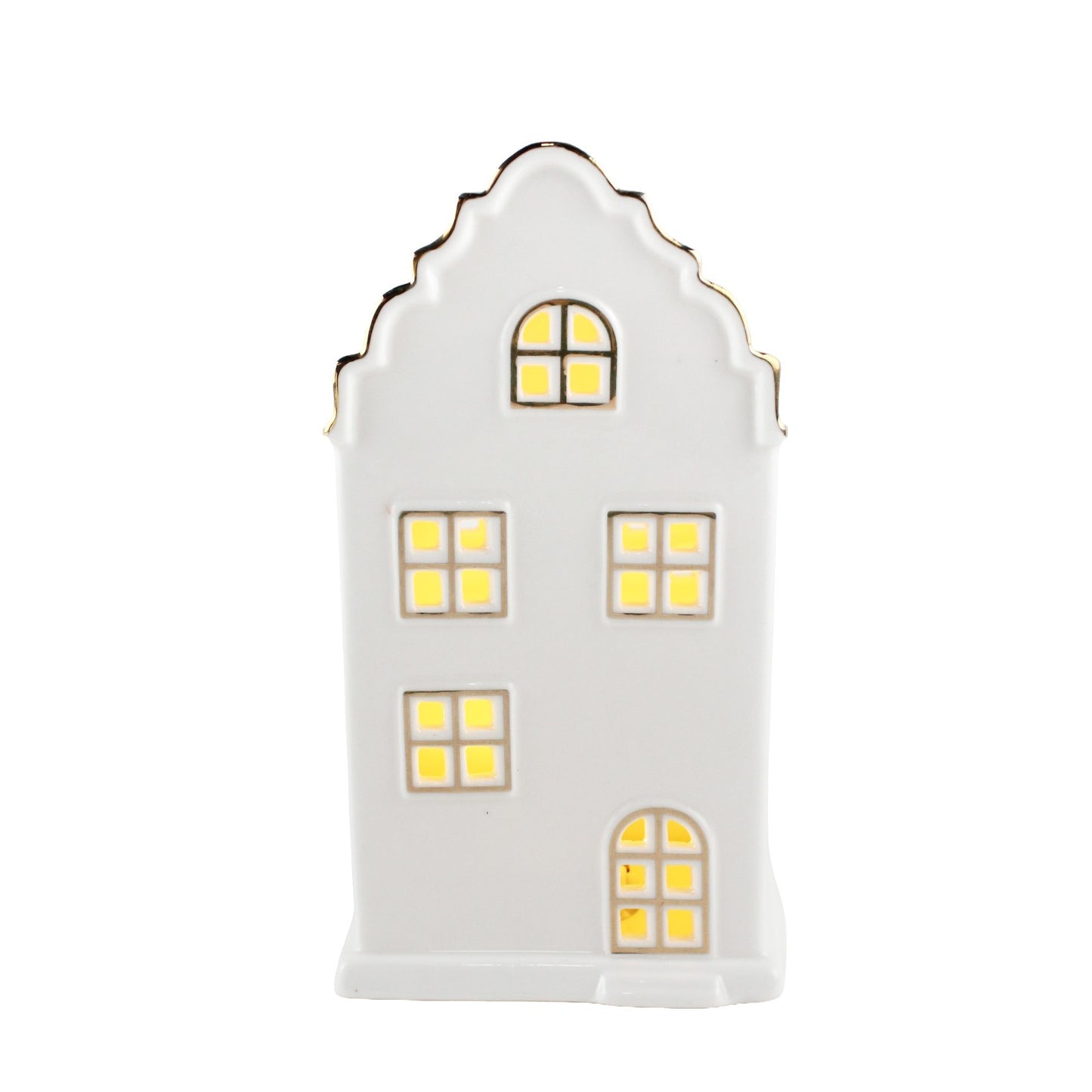 Discover the White Christmas Ceramic House Ornament (15cm) at Bristow Direct