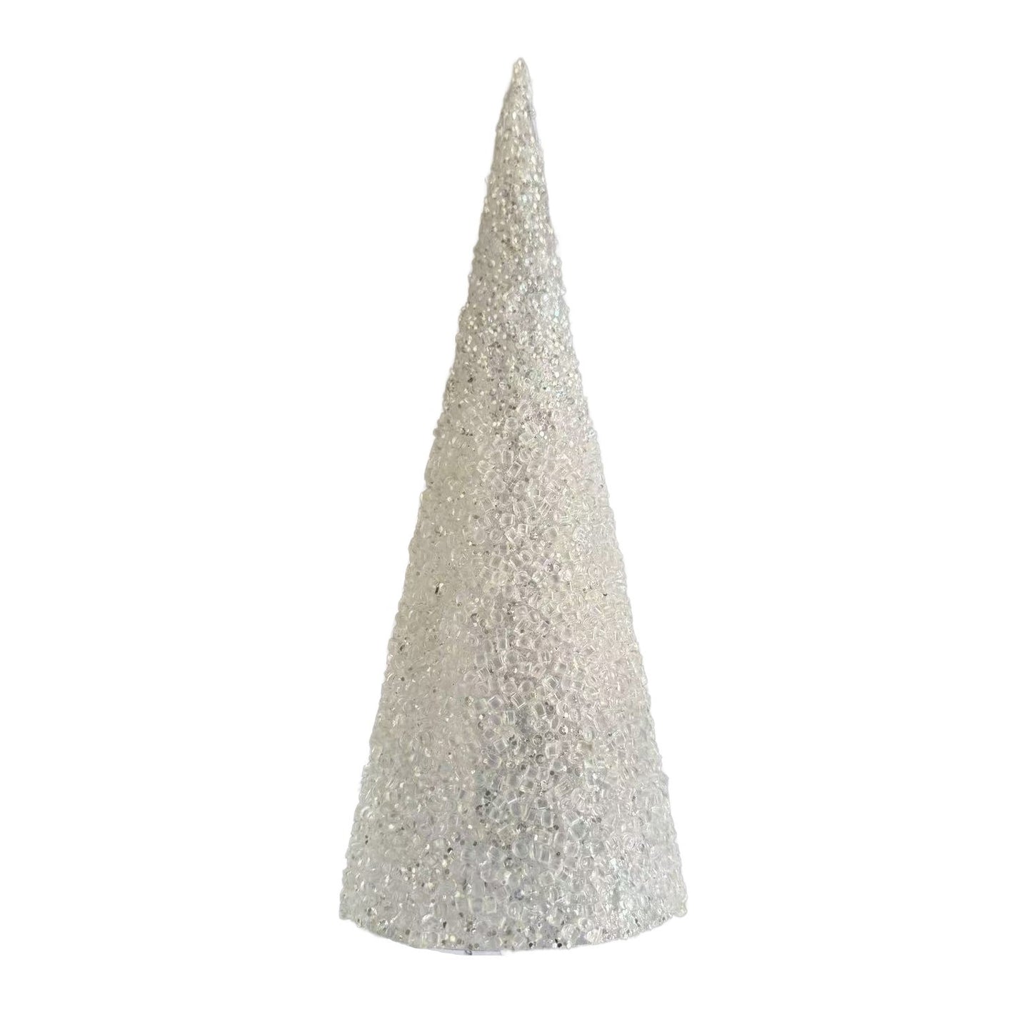Discover the White Beaded Cone Tree (30cm) at Bristow Direct