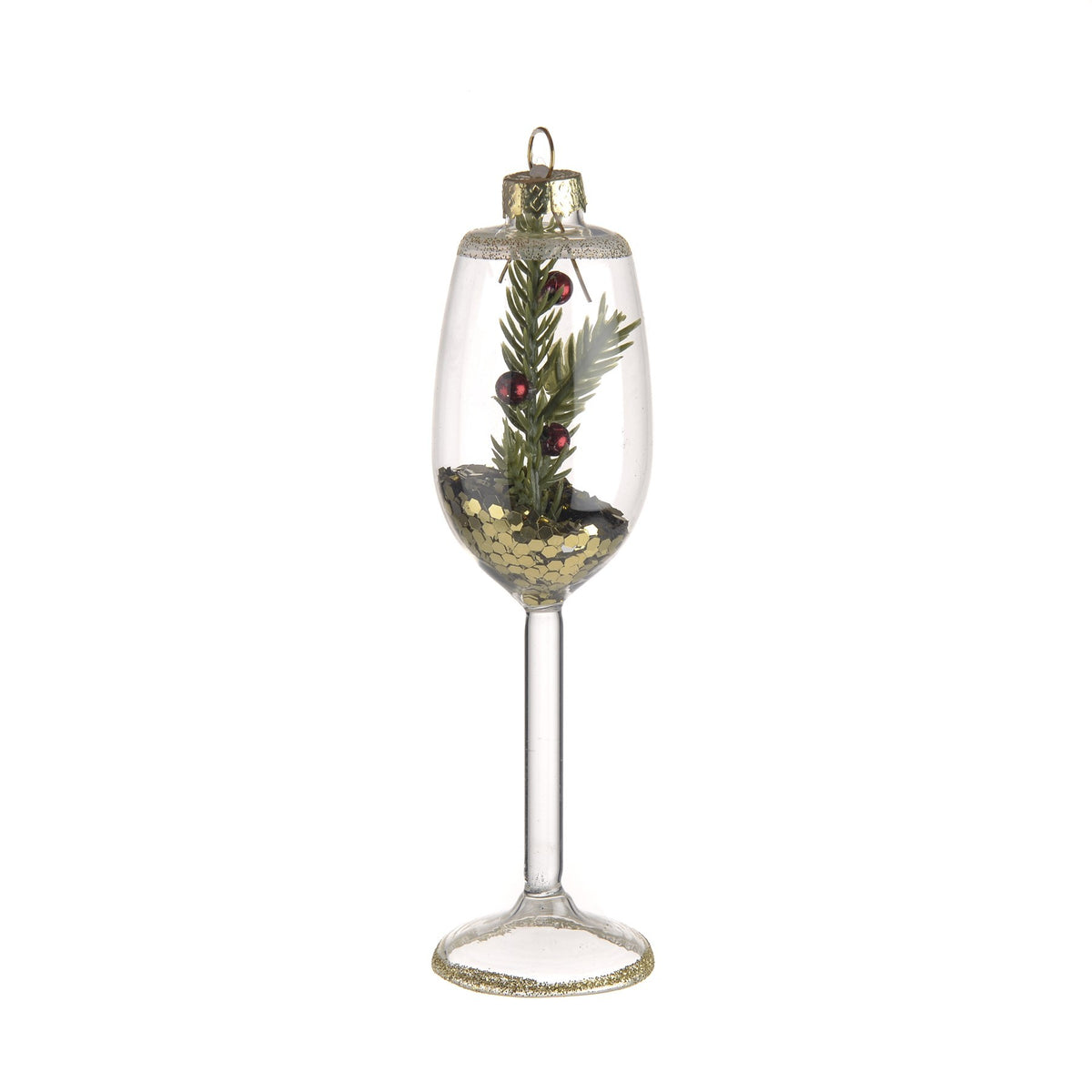 Discover the Clear Glass Goblet Ornament (14cm) at Bristow Direct