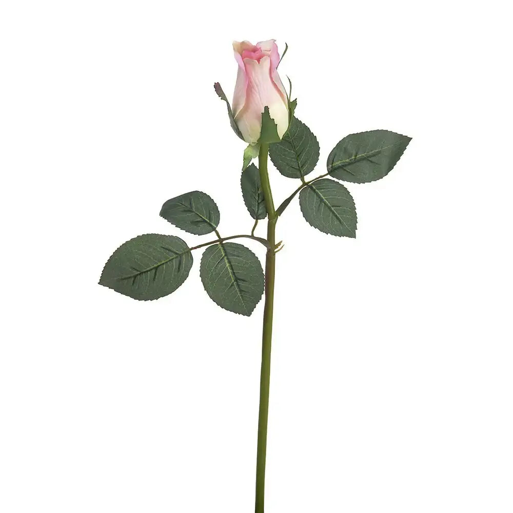Light Pink Brilliant Rosebud Stem (38cm)
