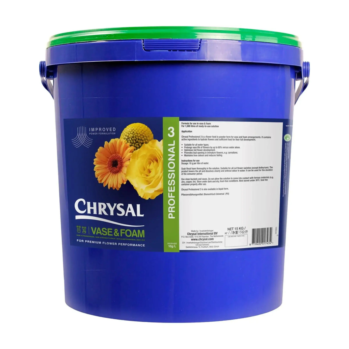 Chrysal Professional 3 Vase and Foam Solution (15kg)