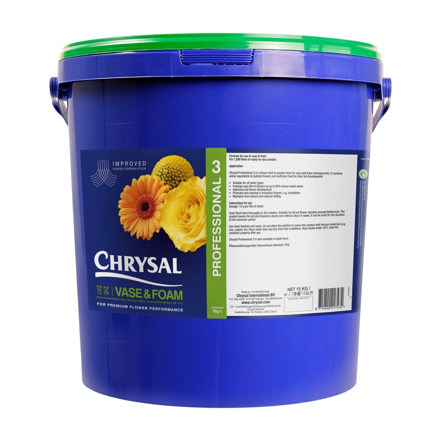Chrysal Professional 3 Vase & Foam Solution (15kg)