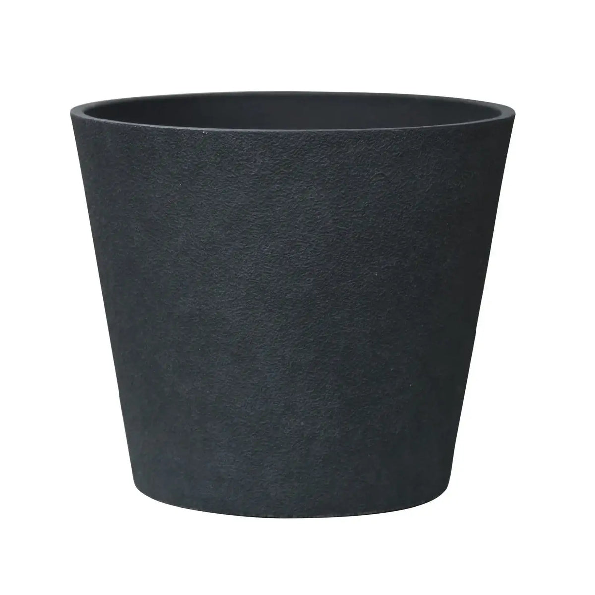 Charcoal Black Aged Effect Plastic Planter (50cm)