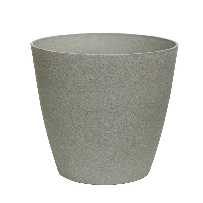 Cement Grey Aged Effect Plastic Planter (28cm)
