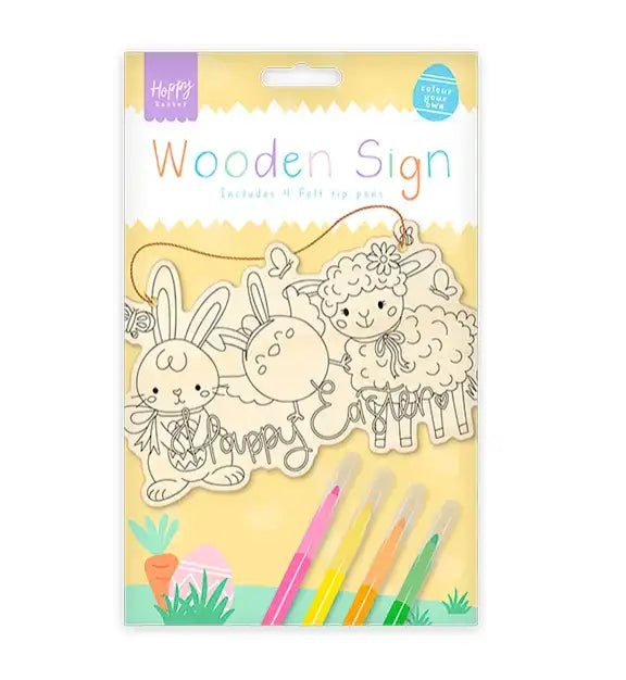 Easter Colour Your Own Wooden Sign