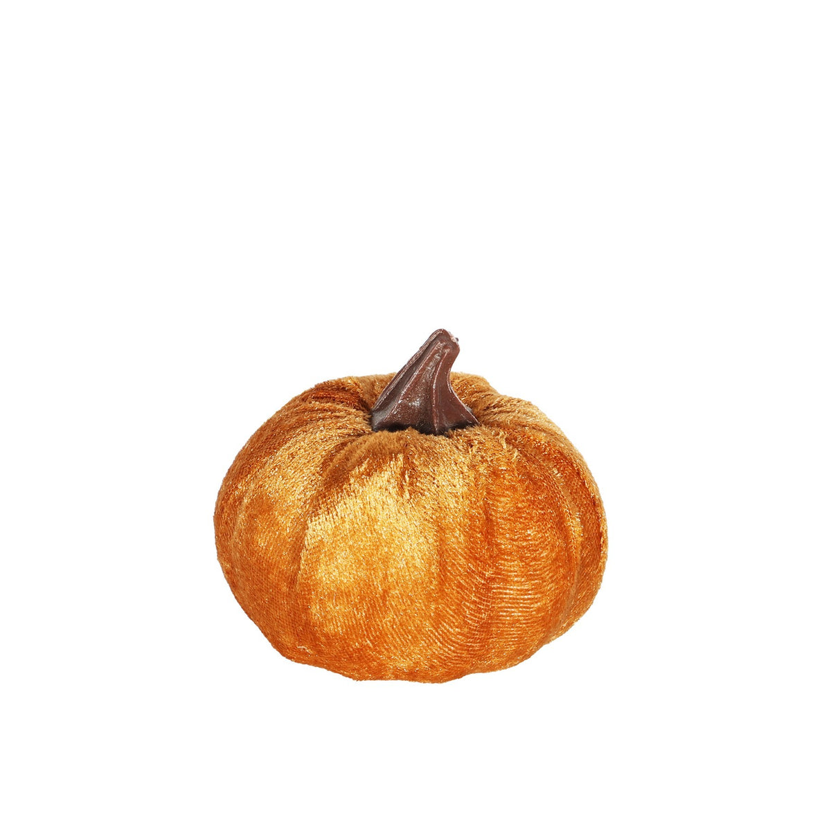 Discover the Brown Velvet Pumpkin (7cm) at Bristow Direct