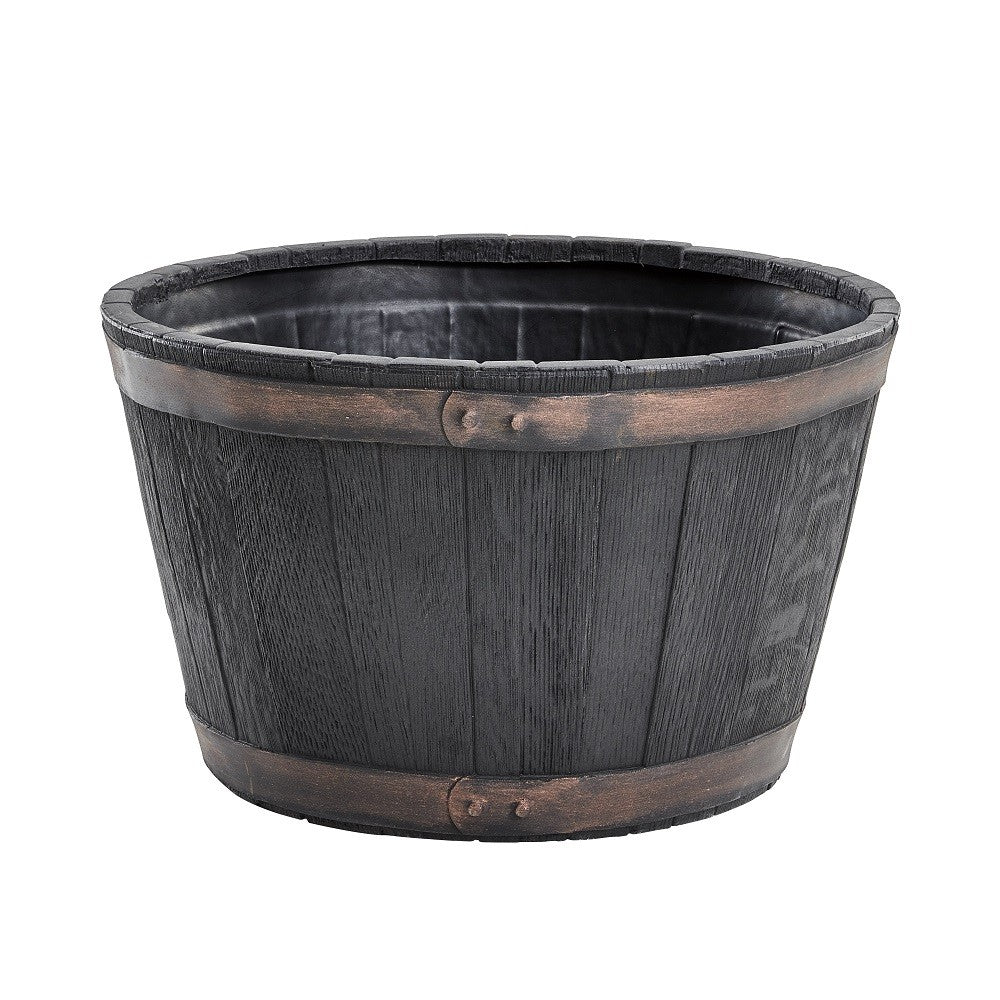 Discover the Oak Barrel Planter (63cm) at Bristow Direct