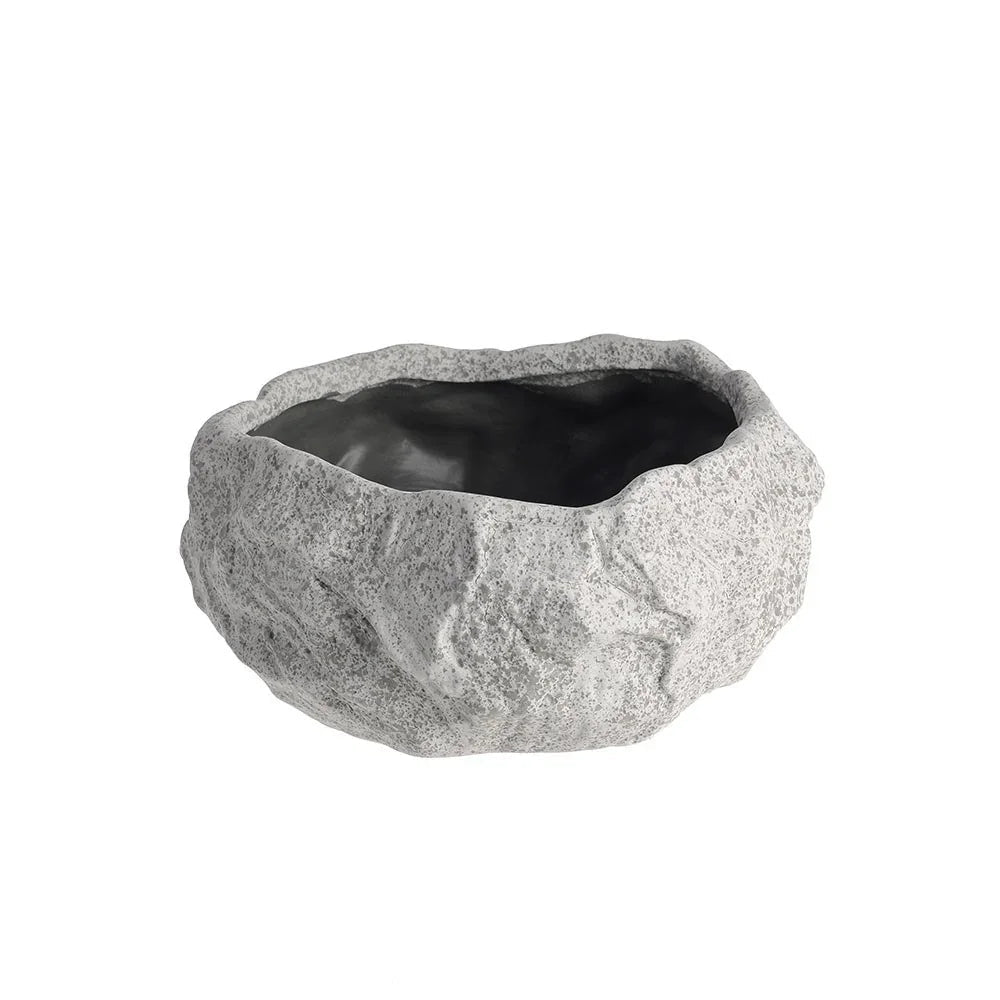 Discover the Rough Textured Grey Ceramic Planter (18cm) at Bristow Direct