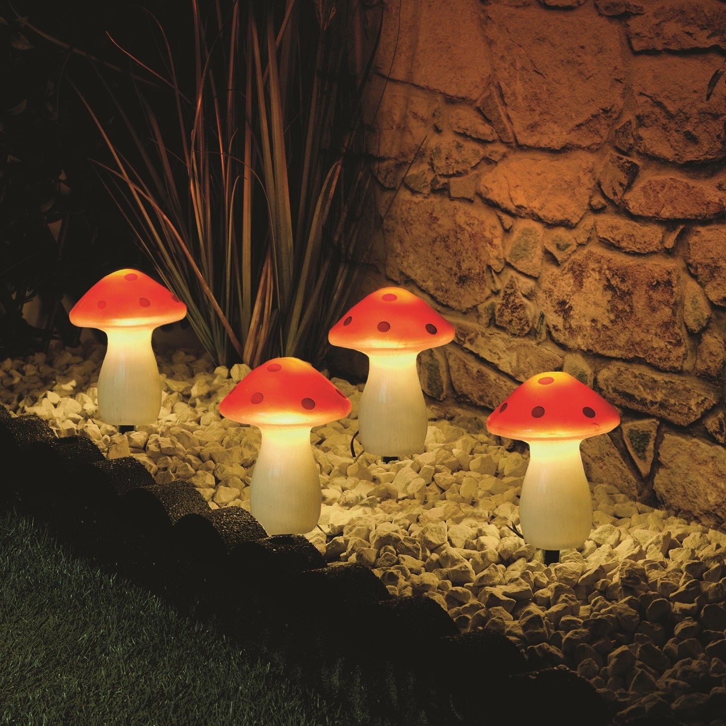 Discover the Red Mushroom Solar String Lights (3.5m 4) at Bristow Direct