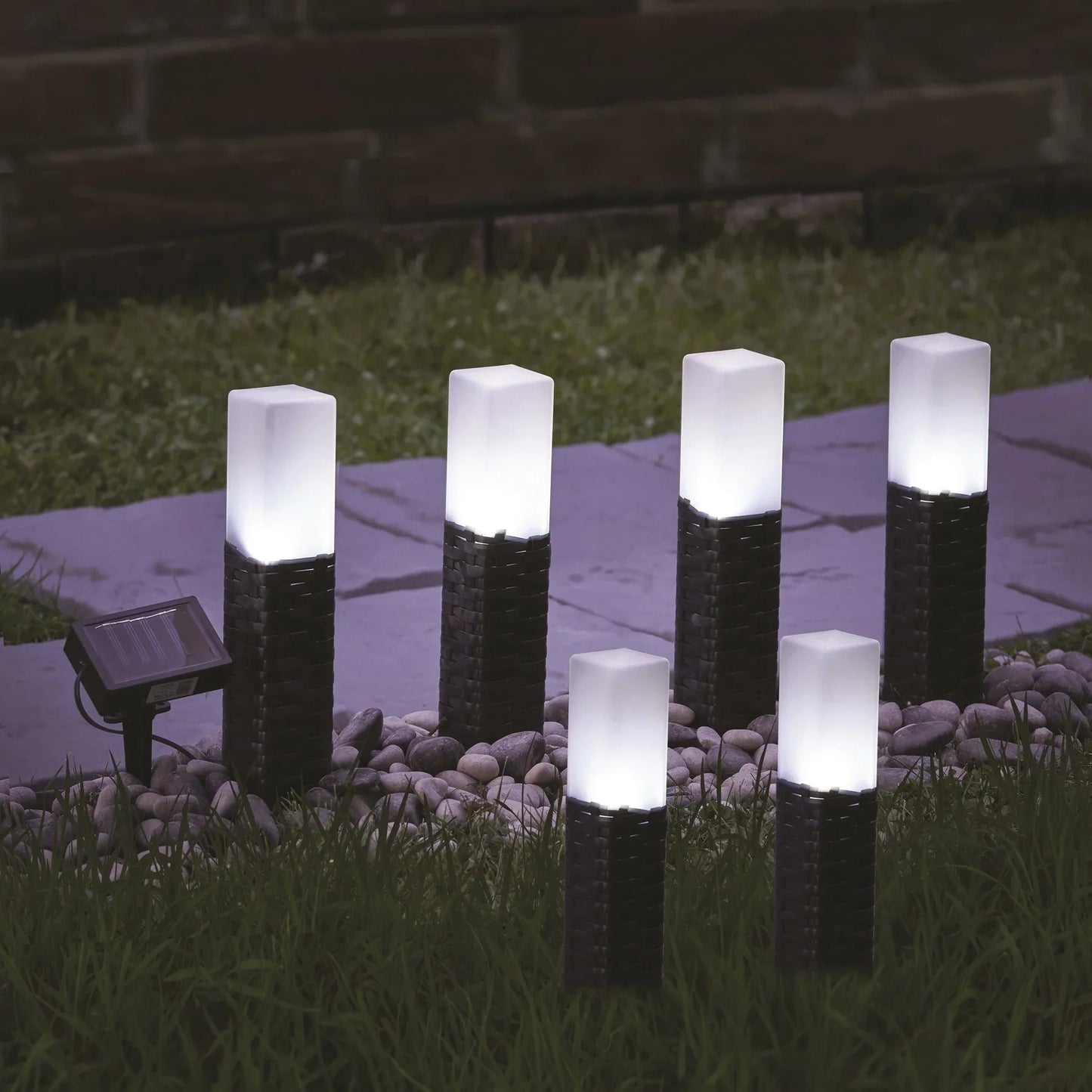 Discover the Black Rattan Pathway Lights (6) at Bristow Direct