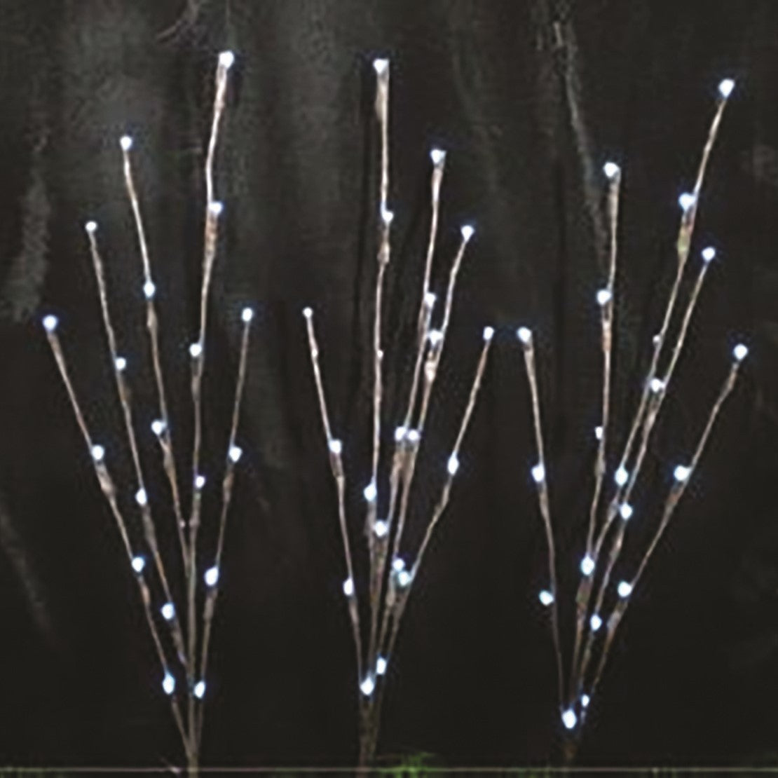 Discover the 3 White Light Twig Pathway Lights (Battery Operated) at Bristow Direct