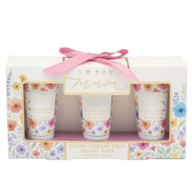 I Love You Mum Flower Hand Cream Trio
