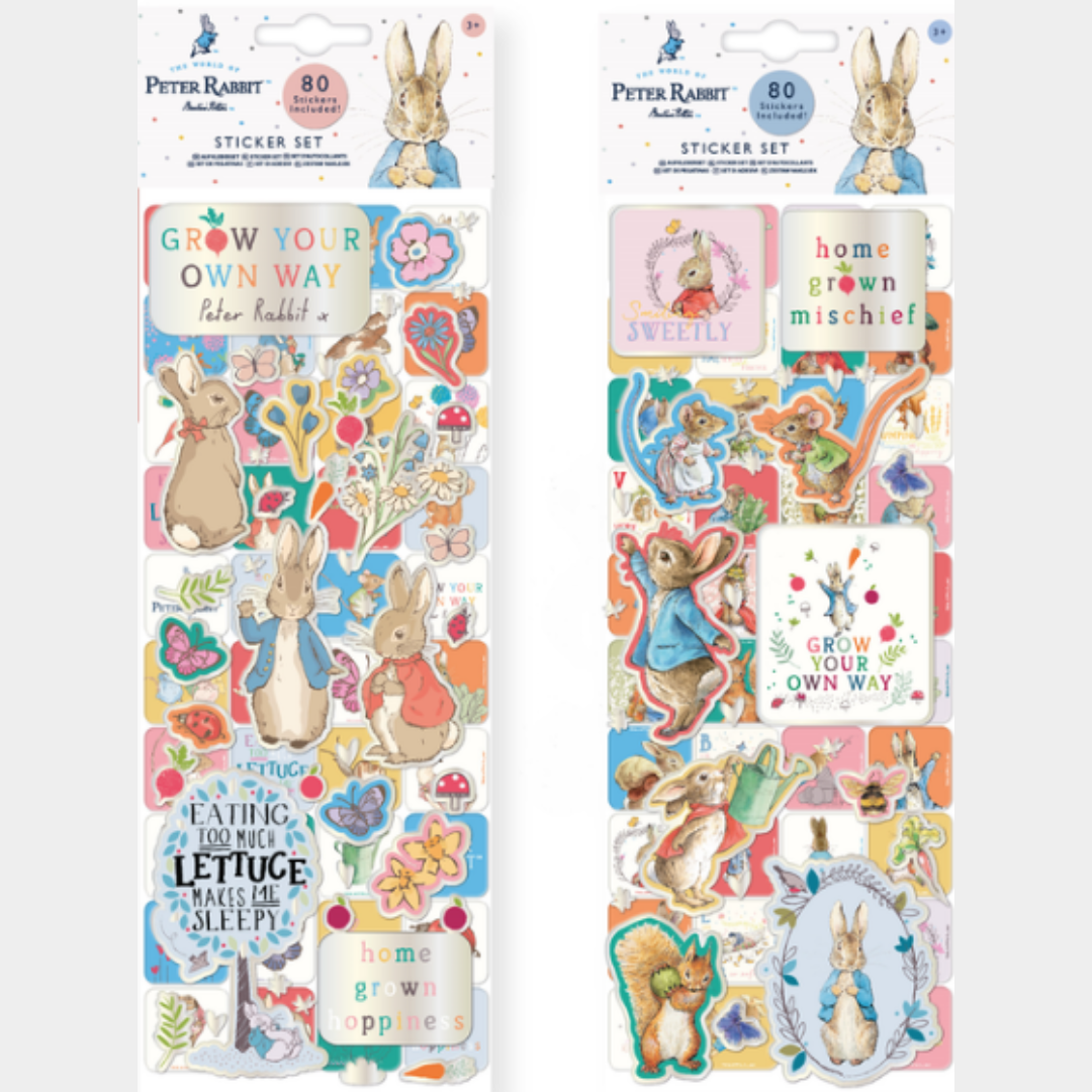 Peter Rabbit Sticker Sheets (80 Stickers)