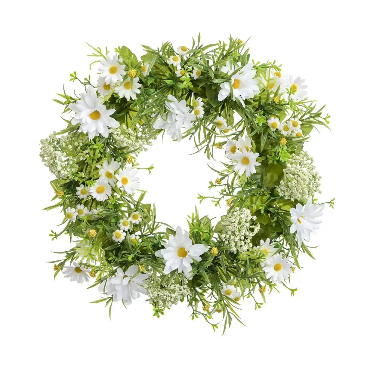 Cream Daisy Wreath (38cm)