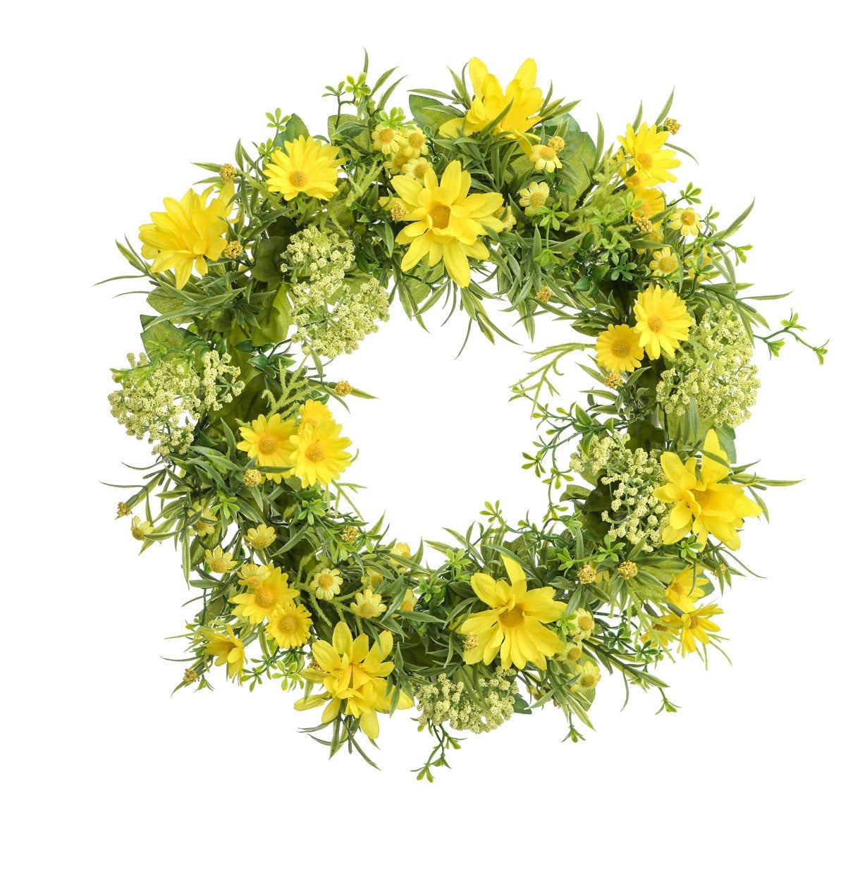 Discover the Yellow Daisy Wreath (38cm) at Bristow Direct