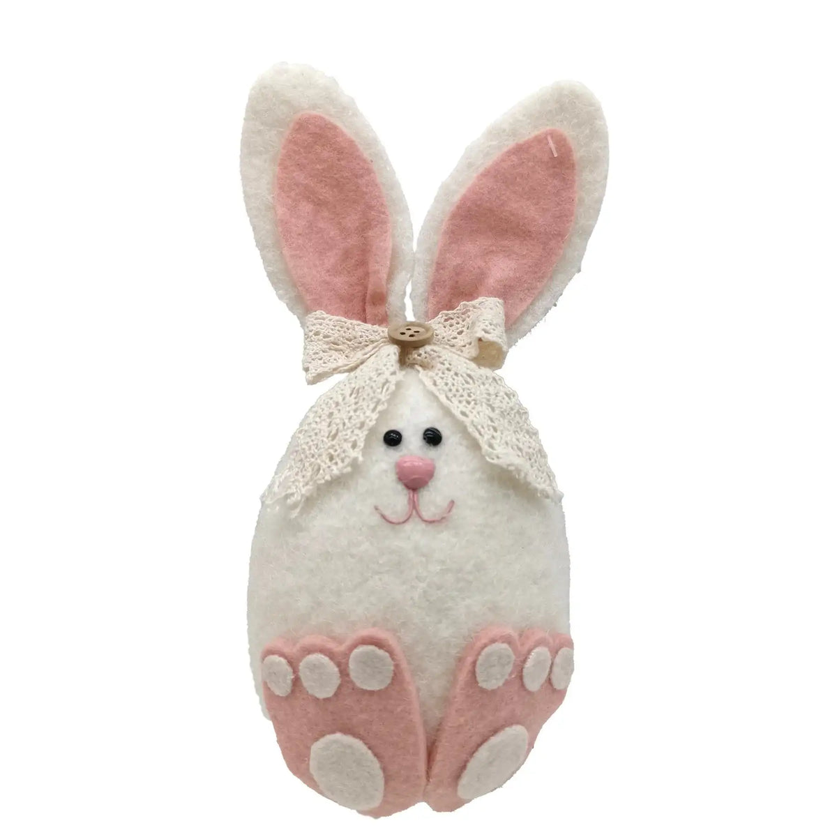 Pink and White Bunny Rabbit with Bow