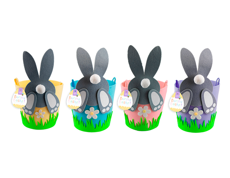Discover the Easter Pom Pom Bunny Basket (Assorted) at Bristow Direct