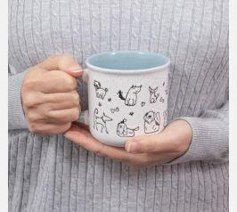 Discover the Coloured Interior Dog Cat Mug (Assorted Designs) at Bristow Direct