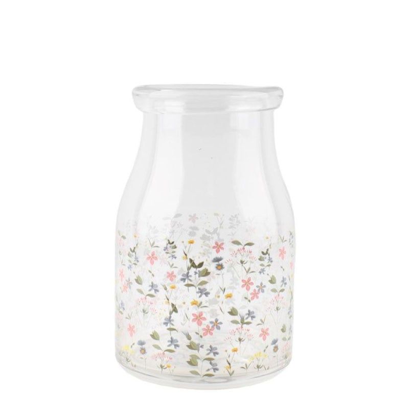 Discover the Whispering Petals Patterned Glass Vase at Bristow Direct