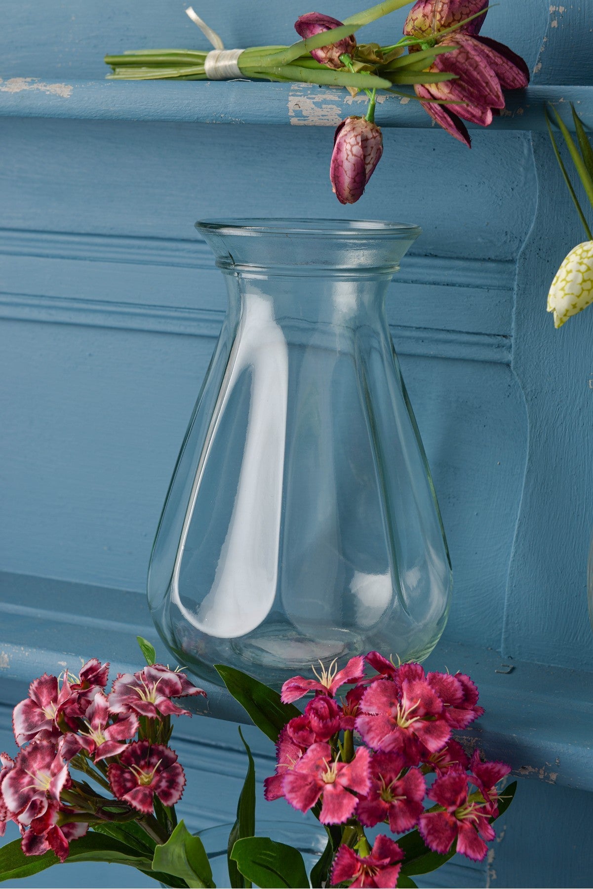 Discover the Clear Glass Olpe Vase (19.5cm x 13.5cm) at Bristow Direct