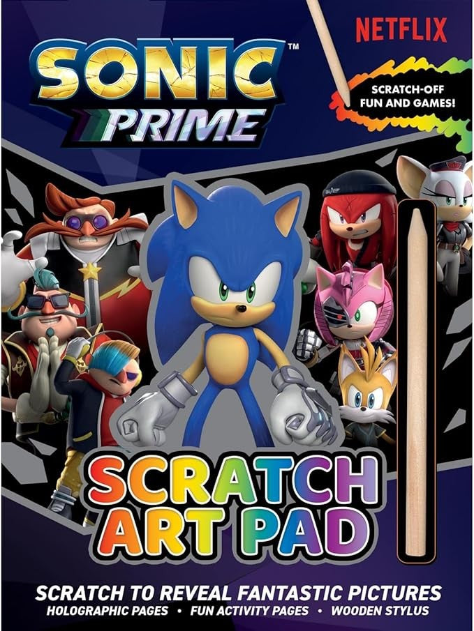 Discover the Sonic Prime Scratch Art Pad at Bristow Direct