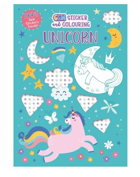 Discover the Unicorn Gem Colouring Book at Bristow Direct