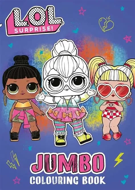 Discover the LOL Surprise Jumbo Colouring Book at Bristow Direct