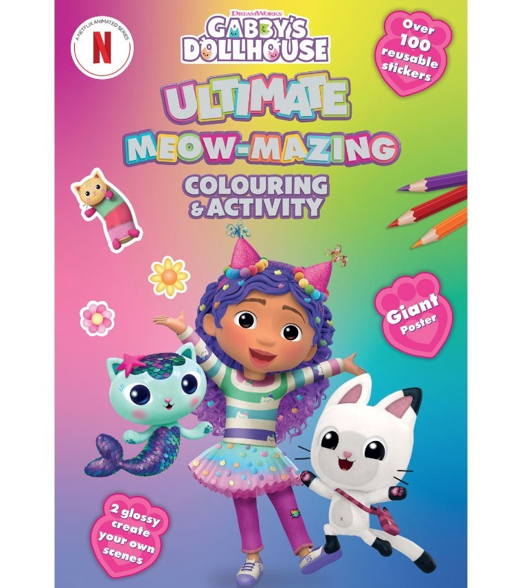 Discover the Gabbys Dollhouse Ultimate Colouring Activity Book at Bristow Direct