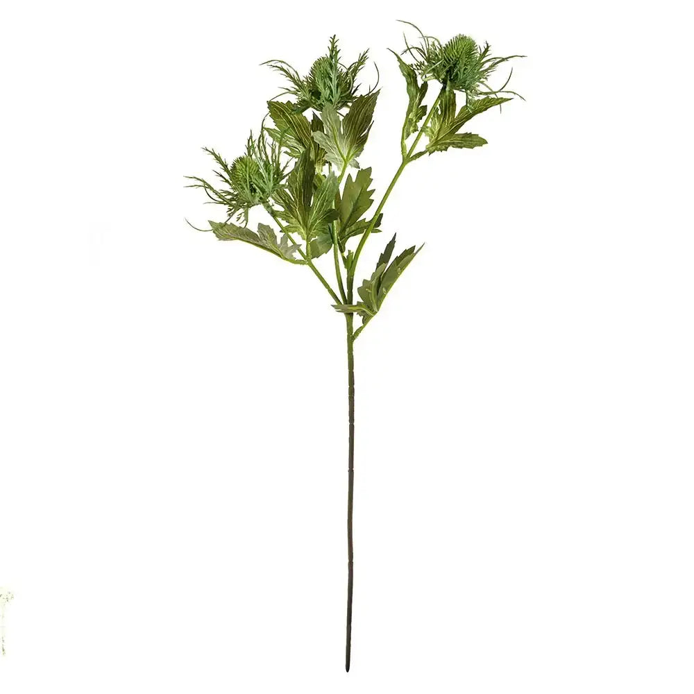 Green Artificial Sea Holly Spray