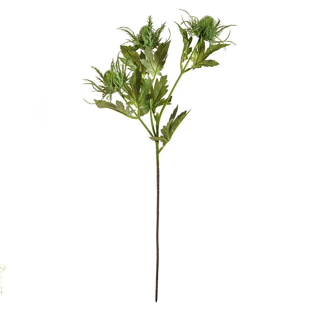 Green Artificial Sea Holly Spray