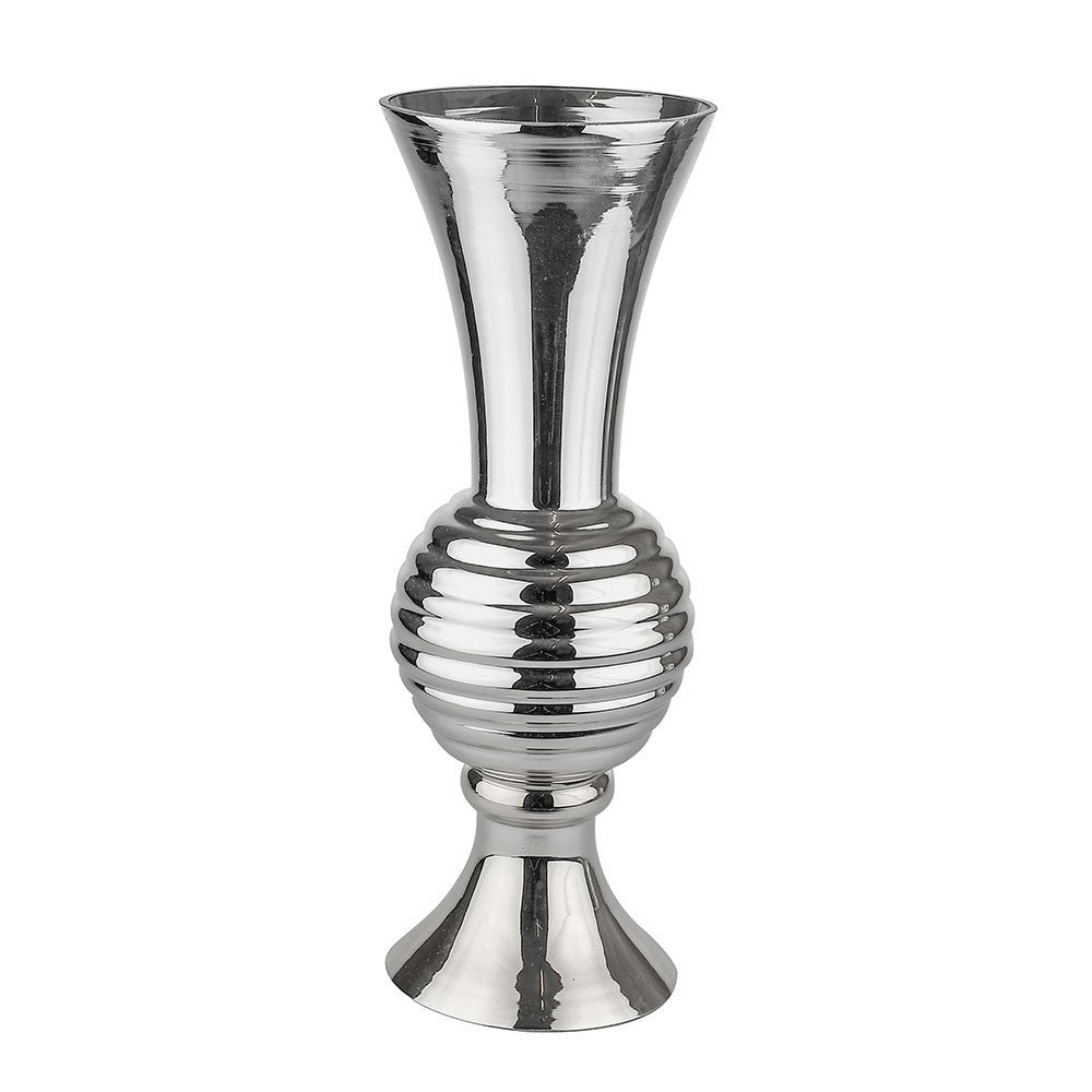 Discover the Silver Honeycomb Glass Vase (45cm) at Bristow Direct