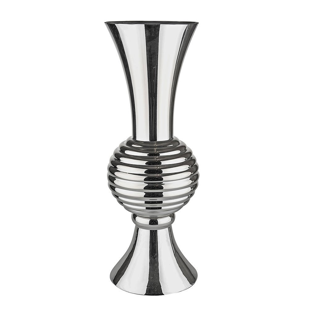 Discover the Silver Honeycomb Glass Vase (65cm) at Bristow Direct