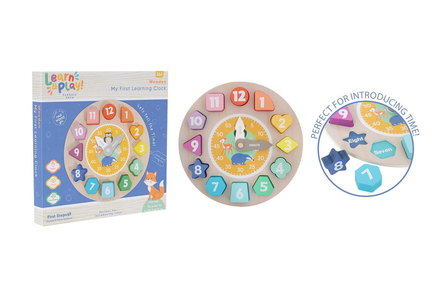 Discover the Wooden Learn the Time Clock at Bristow Direct