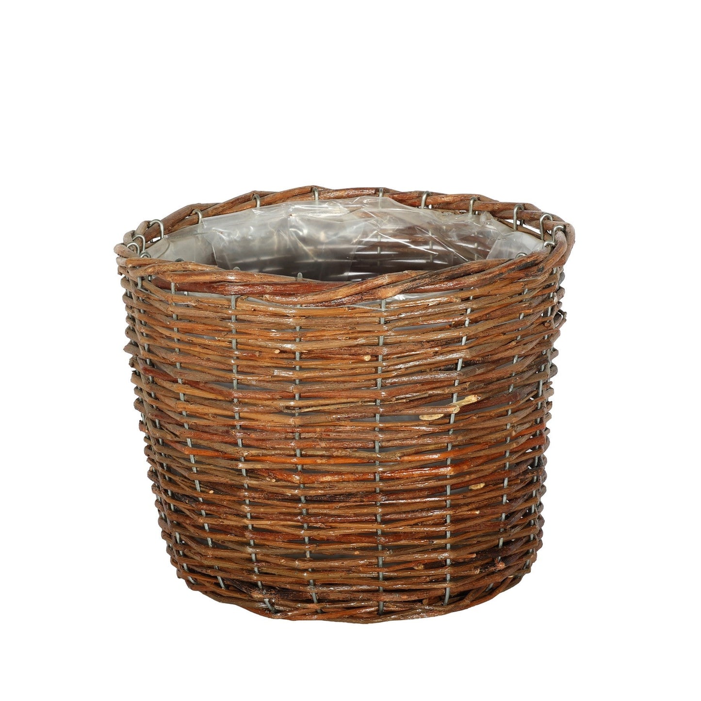 Discover the Natural Round Willow Basket Planter (24cm) at Bristow Direct