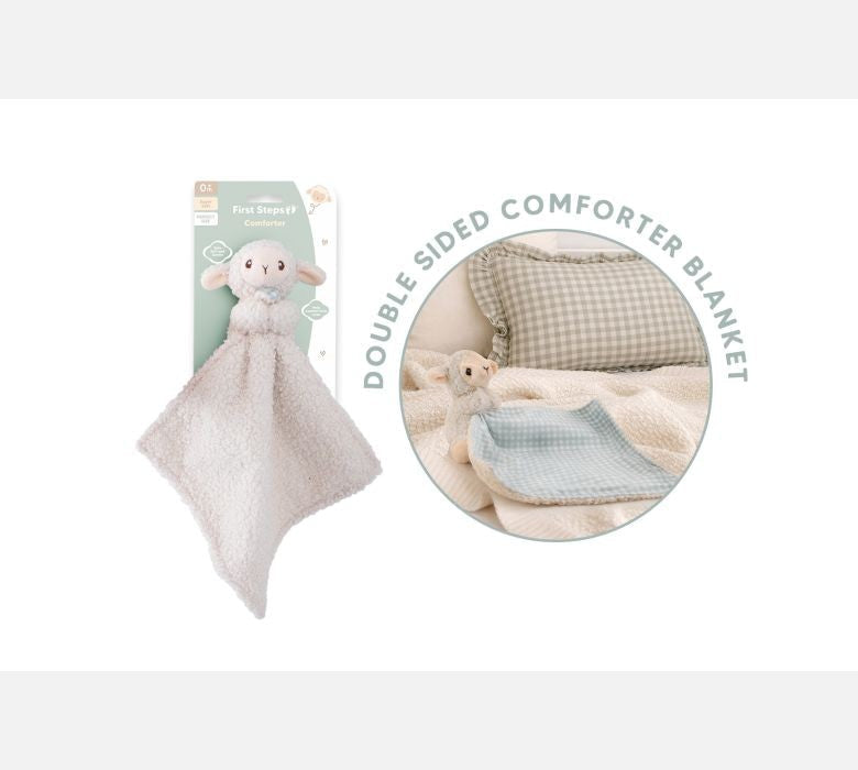 Cream Farm Friends Lamb Comfort Blanket