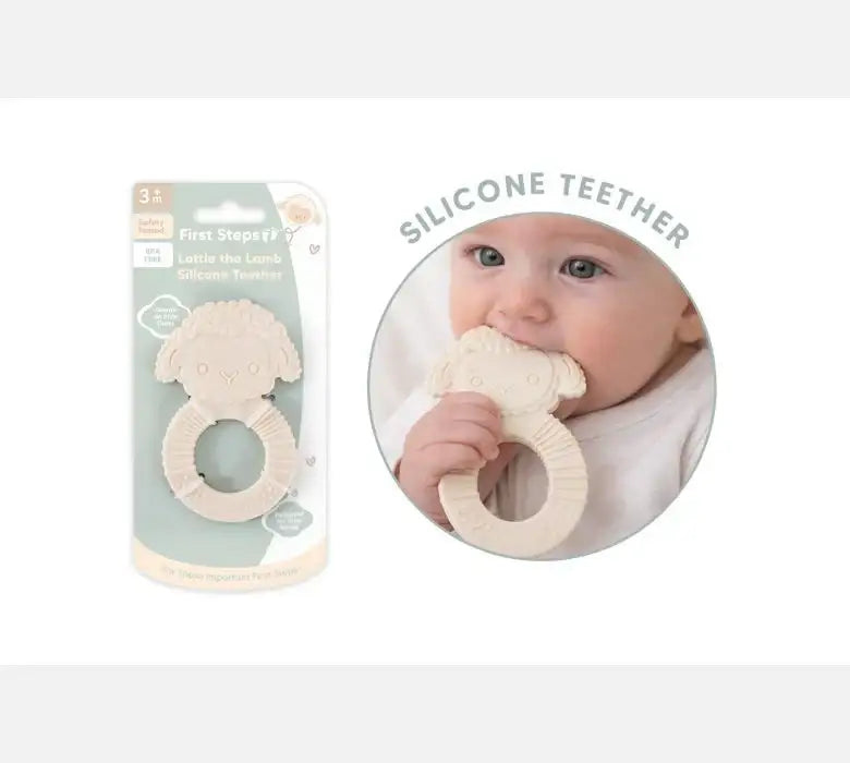 Farm Friends White Lamb Silicone Teether