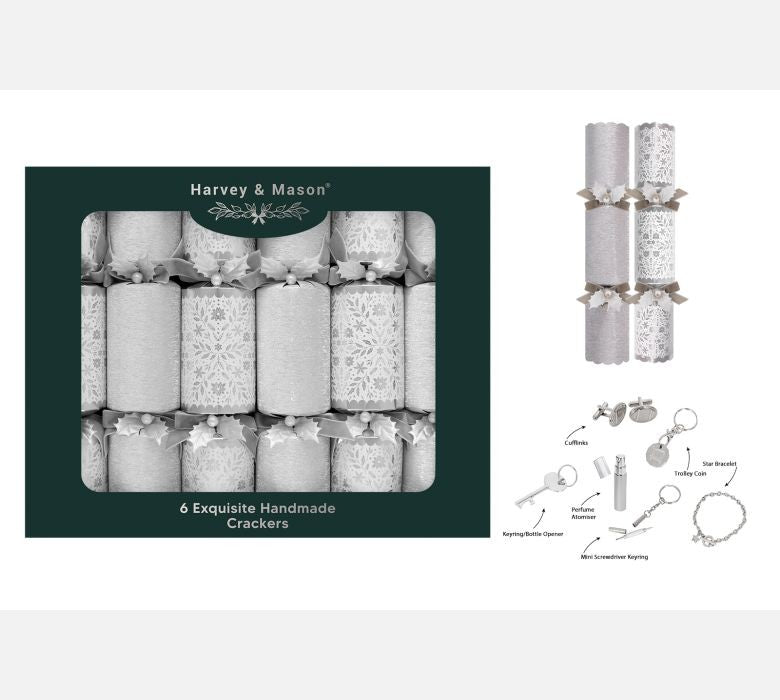Silver Crackers Pack of 6 (13 Inches)