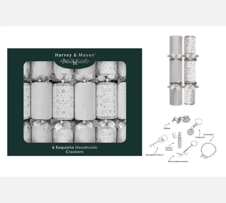 Silver Crackers Pack of 6 (13 Inches)