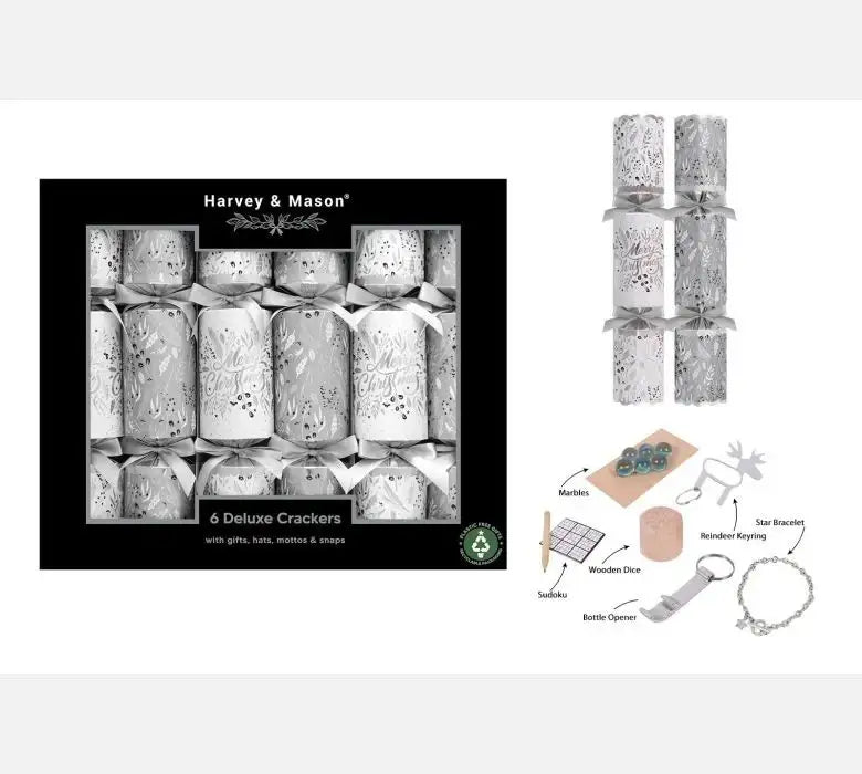 Silver Foliage Crackers (13.5 Inches)