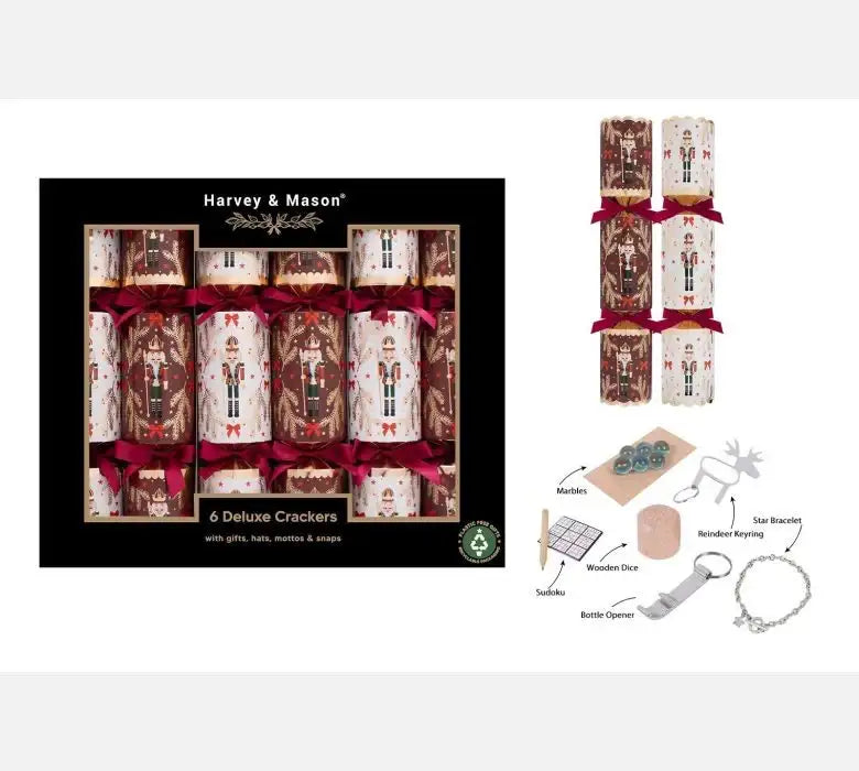 Burgundy Deluxe Nutcracker Crackers (13.5 Inches)