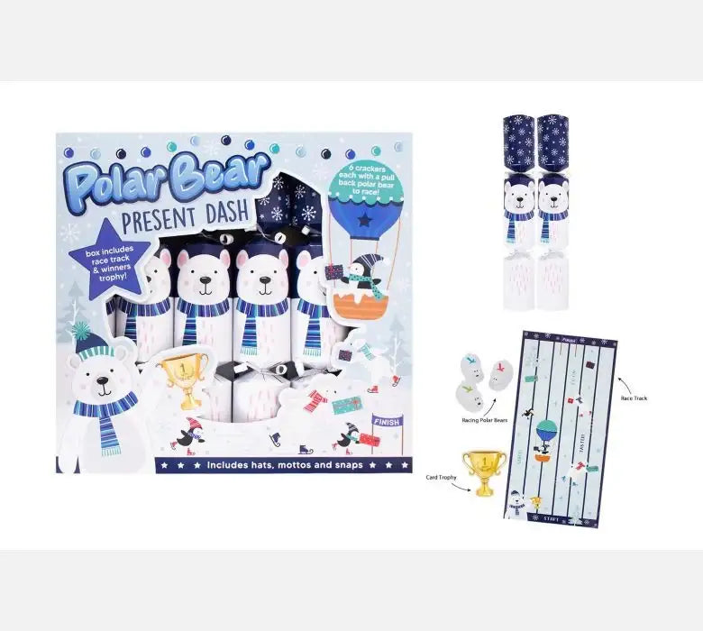Polar Bear Present Dash Crackers (12 Inches)