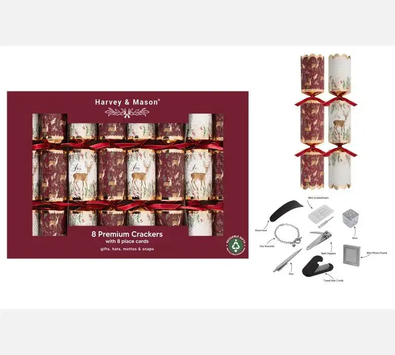Burgundy Deer Crackers (12.5 Inches)
