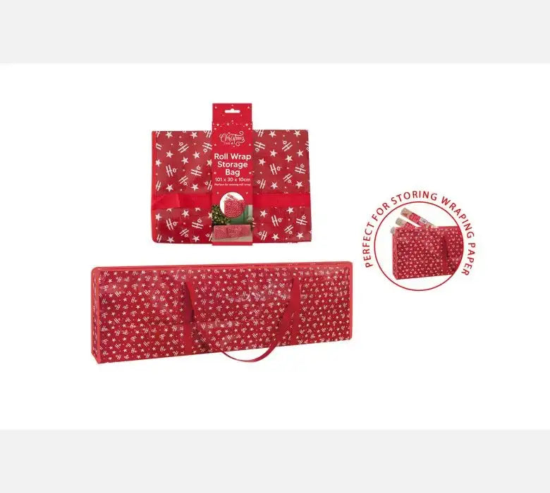 Christmas Wrapping Paper Storage Bag