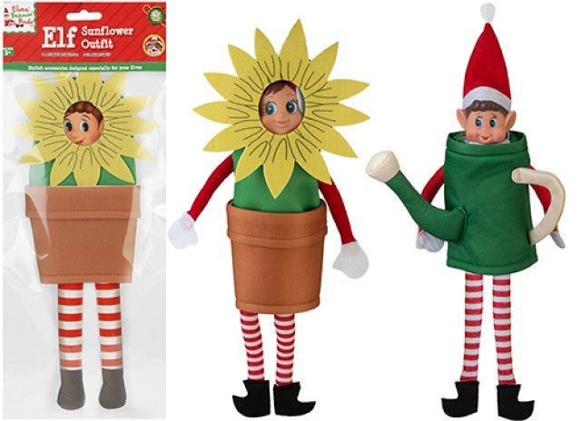 Sunflower and Watering Can Elf Outfit