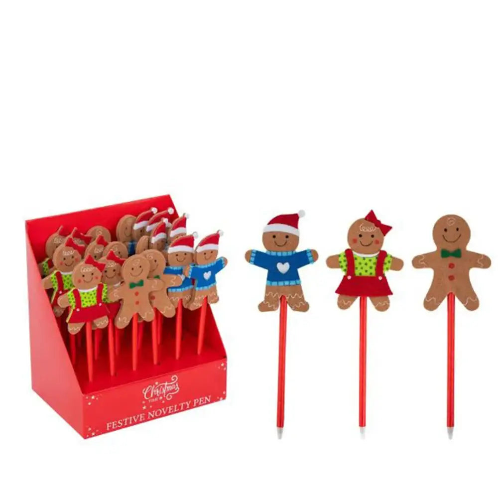 Gingerbread Character Pen (Assorted)