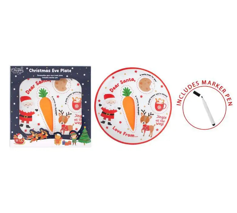 Santa and Friends Christmas Eve Plate