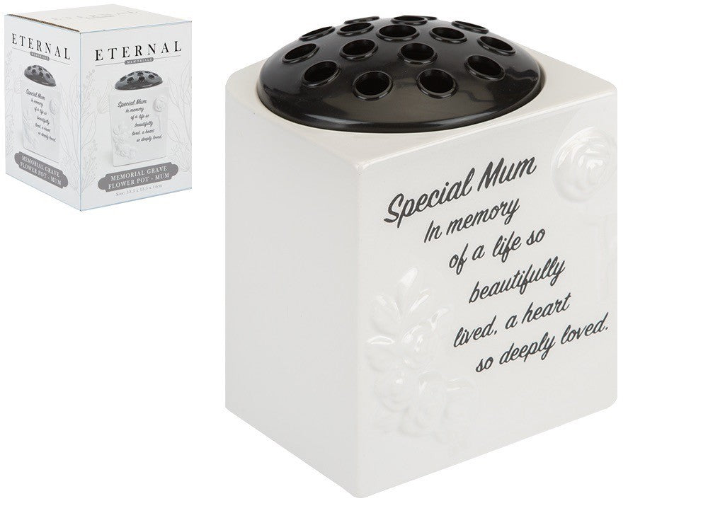 Discover the Special Mum Memorial Grave Flower Pot at Bristow Direct