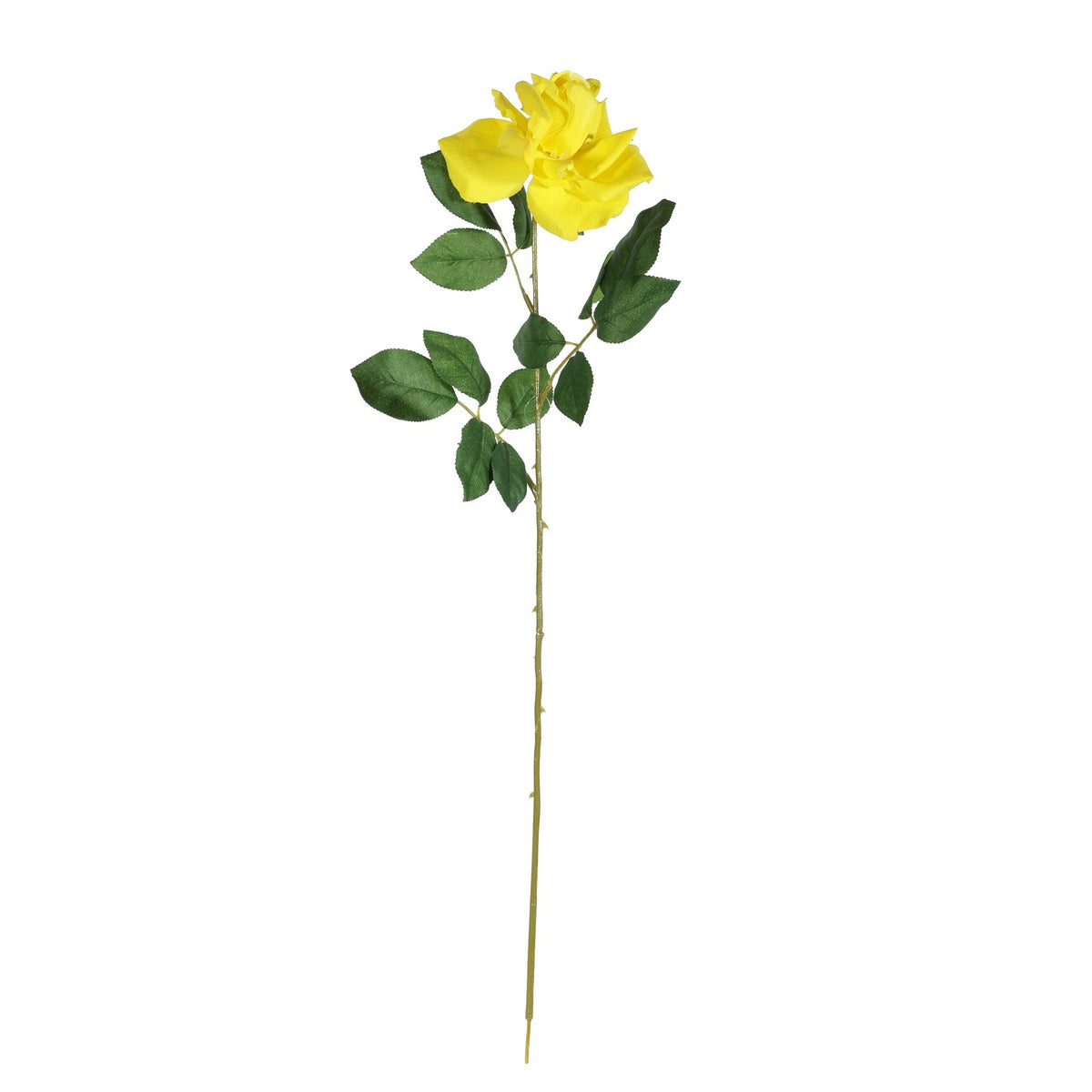 Discover the Yellow Artificial Premium Rose Large (71cm) at Bristow Direct